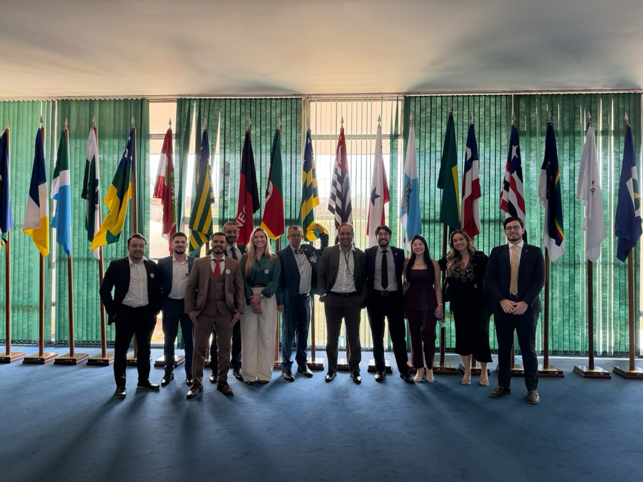 Lideranças das organizações membros em visita institucional ao Congresso Nacional